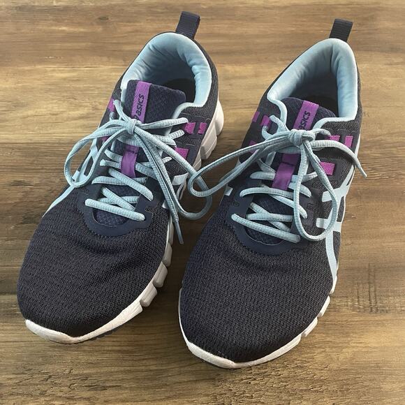 ASICS GEL-Quantum 90 Women’s Running Shoes Size 8.5 1022A115 Blue White - Picture 1 of 8